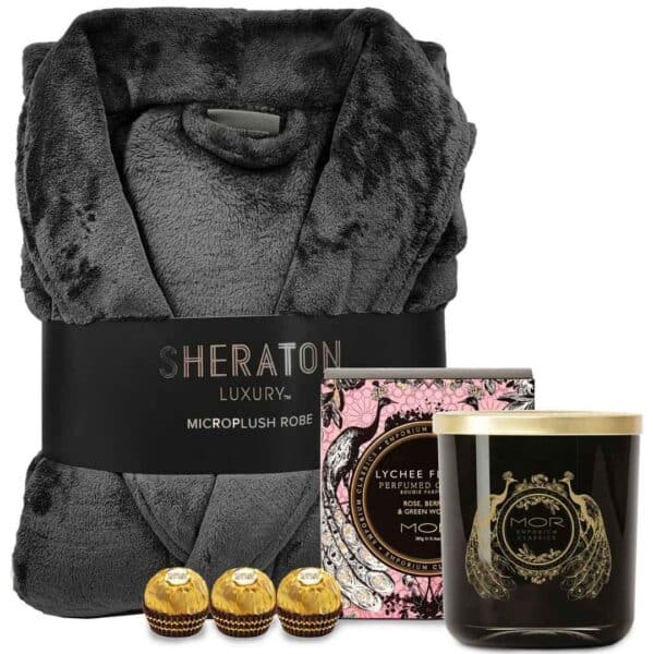 MOR Lychee Flower Candle & Bathrobe Gift