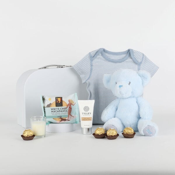 Newborn Baby Boy Gift in Suitcase