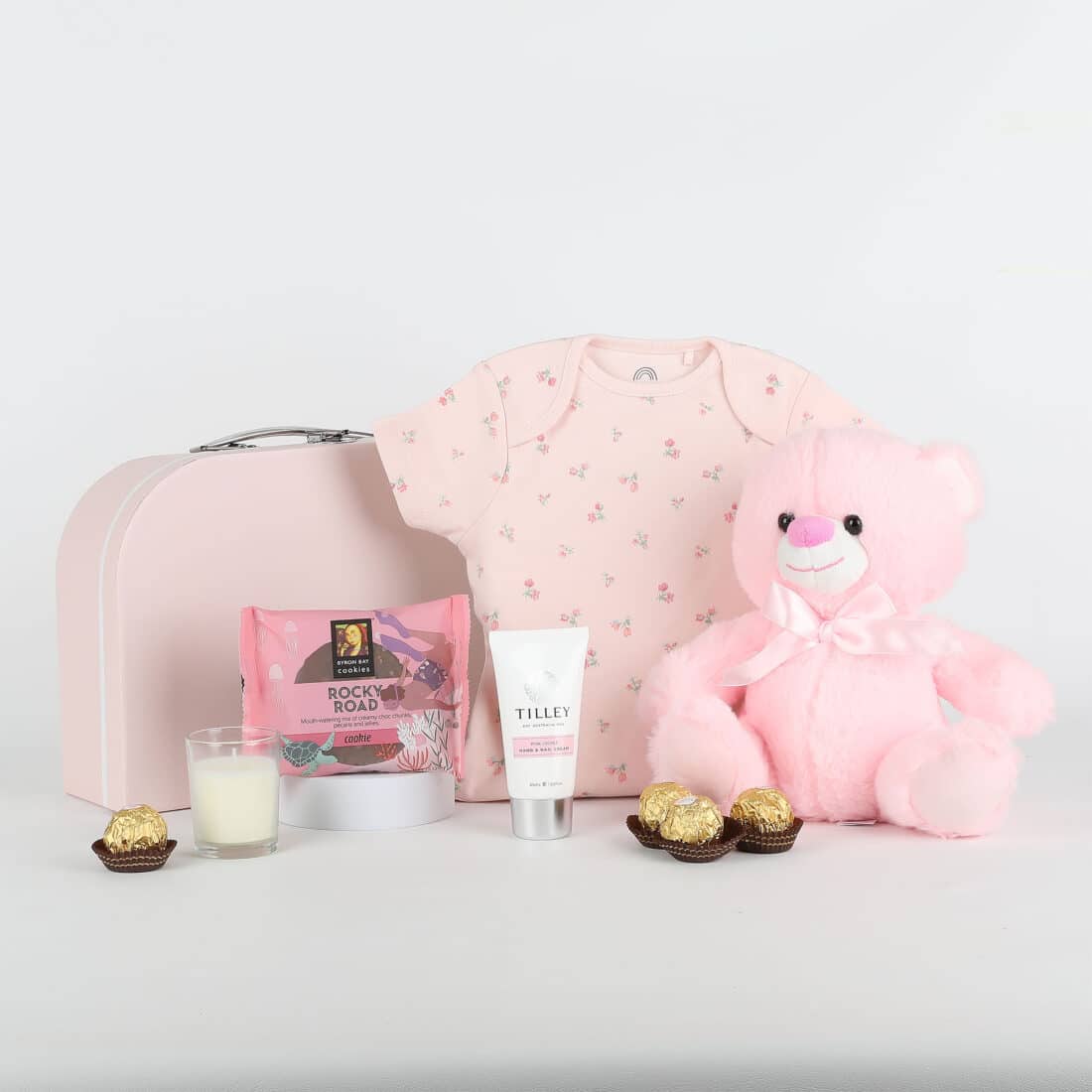Newborn Baby Girl Gift in Suitcase
