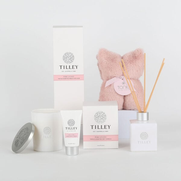 Pink Lychee Candle, Diffuser & Heat Pillow Gift
