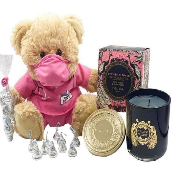 Get Well Bear with Luxury Candle Pamper Hamper