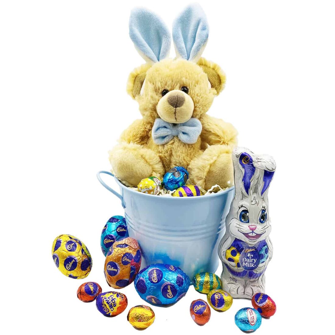 buddy bear easter gift blue