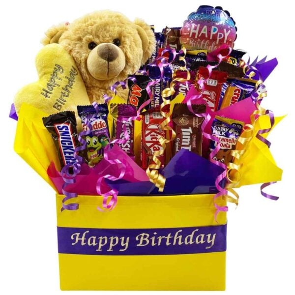 Happy Birthday Chocolate Bouquet - Yellow