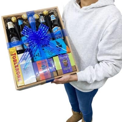 Beers and socks father's day gift box