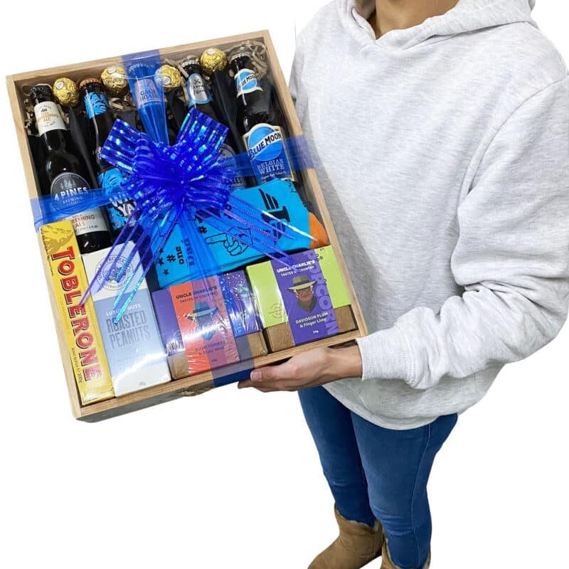 Beers and socks father's day gift box