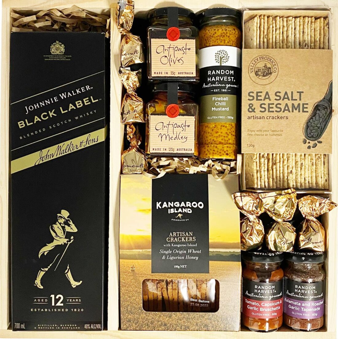 Johnny Walker Black Label scotch gift box