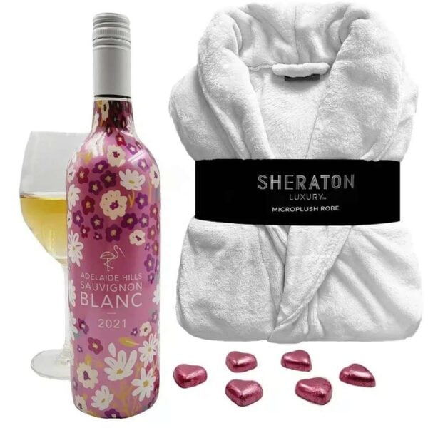 Bathrobe & Wine Gift
