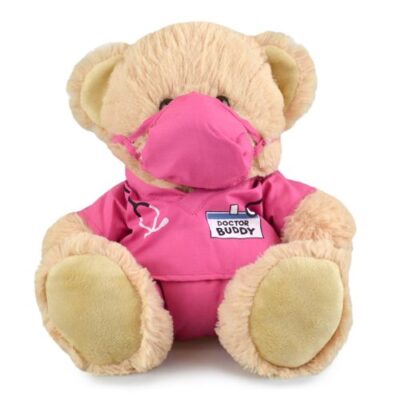 Pink Get Well Bear