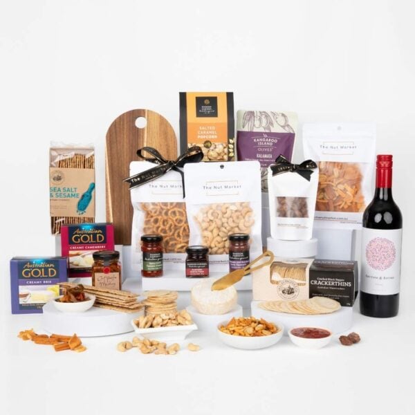 Deluxe Cheese Platter & Wine Hamper