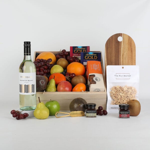 Fruit Basket & White Wine