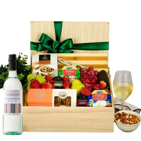 Fruit Basket & White Wine