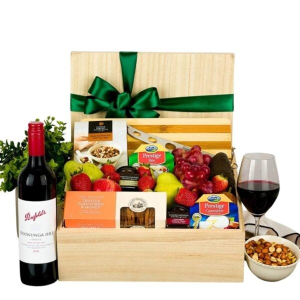 Fruit Basket & Red Wine