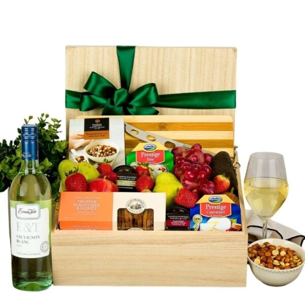 Fruit Basket & White Wine
