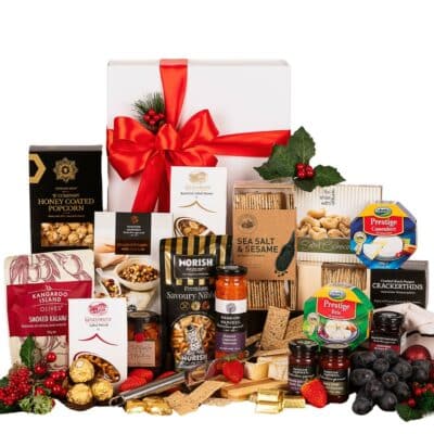 deluxe christmas cheese platter