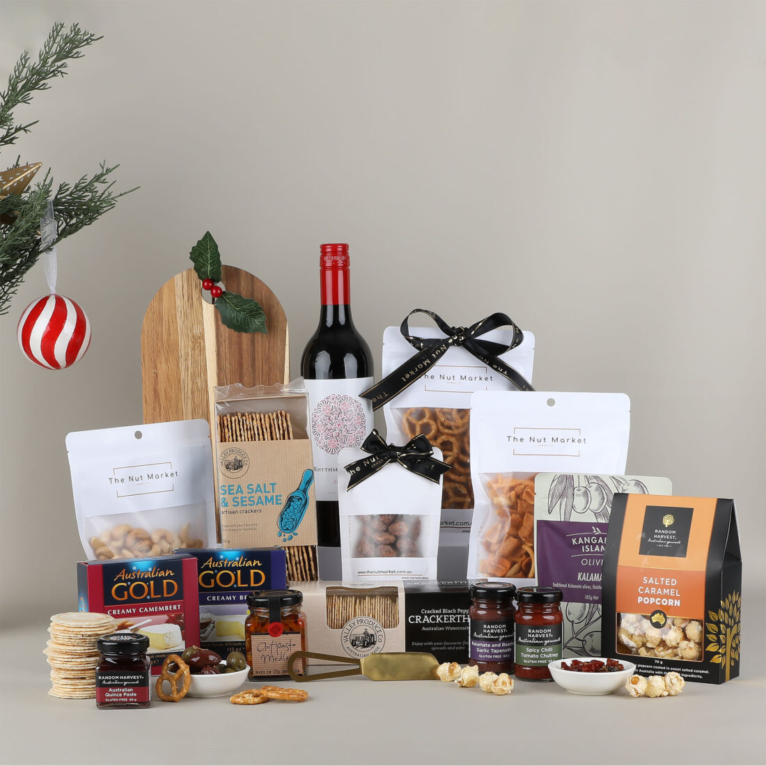 Deluxe Christmas Wine & Cheese Hamper - Rhythm & Rhyme