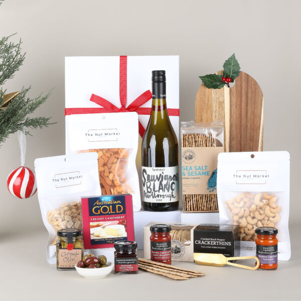 Christmas Cheese Platter & Wine Hamper - People's Sauvignon Blanc